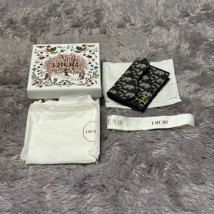 [BUNJANG] Dior Oblique Saddle Flap Card Wallet Beige / [풀구성] 디올 오블리크 새들 플랩 카드지갑 베이지