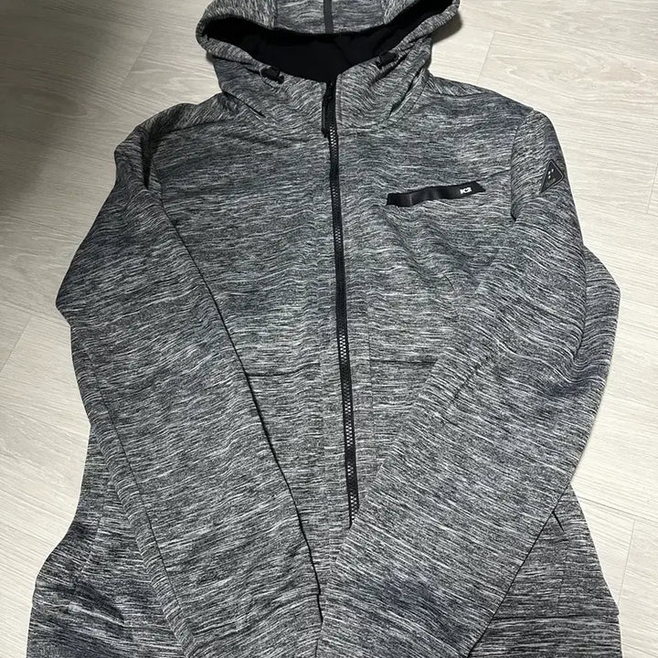 [BUNJANG] K2 Men's Fleece Lined Hoodie Gray / K2 남성용 후드 기모 집업 그레이