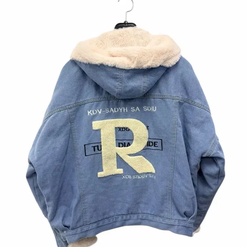 [BUNJANG] F Denim Fur Lined Jacket / 여성F/ 데님 퍼 안감 자켓