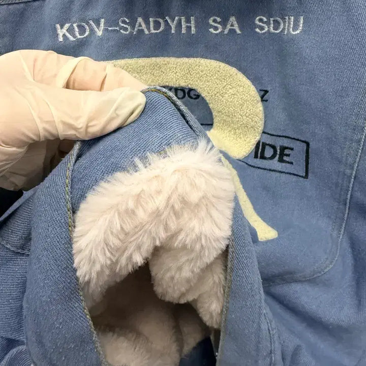 [BUNJANG] F Denim Fur Lined Jacket / 여성F/ 데님 퍼 안감 자켓