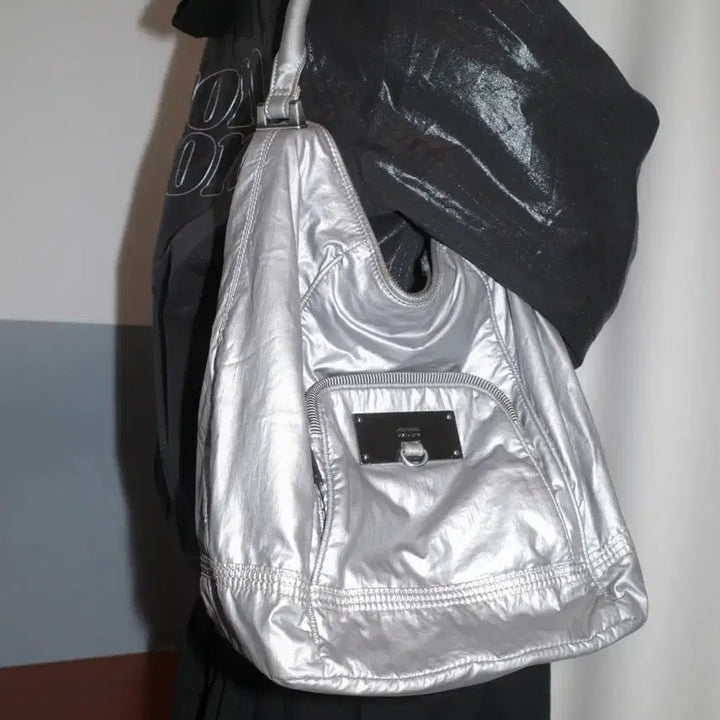 [BUNJANG] Diesel Metallic Nylon Bag / 디젤 메탈릭 나일론 백