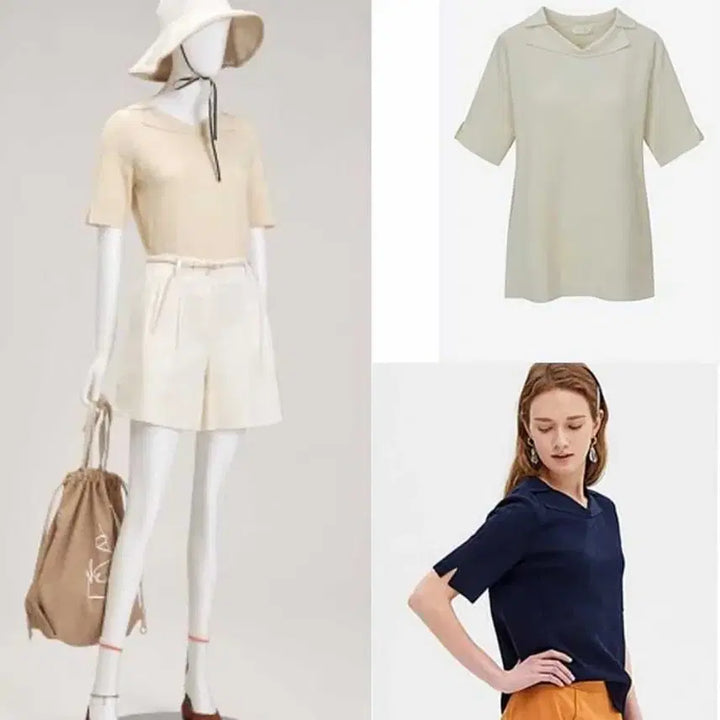 [BUNJANG] SJSJ Color Knit Top / 에스제이 SJSJ 칼라 니트 탑 프리사이즈