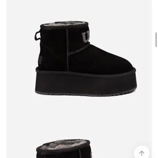 [BUNJANG] UGG Ozwear Classic Knit Logo Mini Platform Boots / UGG 어그 호주 오즈웨어 클래식 니트 로고 미니 플랫폼 부츠