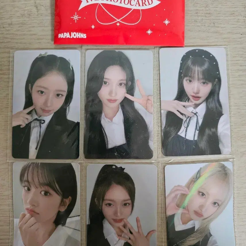 아이브 파파존스 6차 포토카드 일괄(총 6장)