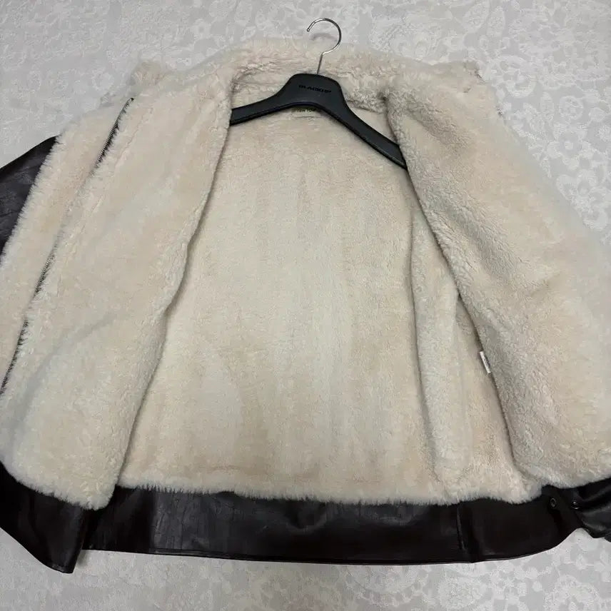 [BUNJANG] Blackup Mink Half Leather Jacket / 밍크 하프 레더자켓 브라운