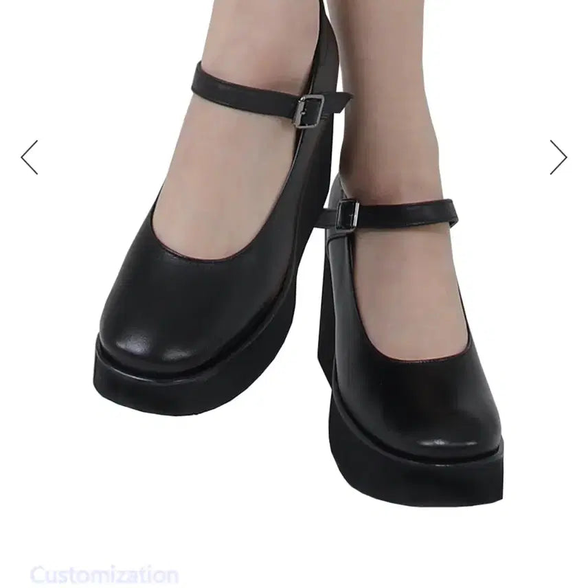 [BUNJANG] Ugly Shadow 9cm Platform Mary Jane Shoes / 어글리쉐도우 굽 9cm 플랫폼 메리제인 (스탠딩화 / 키높이 신발)