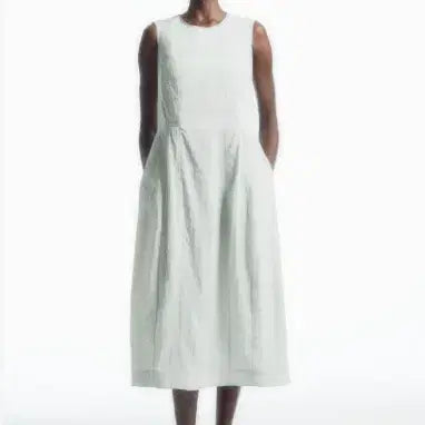[BUNJANG] COS Sleeveless Wrinkle Maxi Dress / COS 코스 슬리브리스 링클 원피스 eur 32사이즈