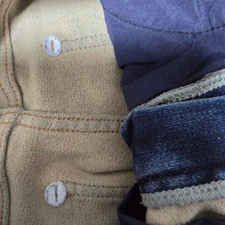 [BUNJANG] Patch Detail Denim Jeans / 29~30 예쁜 패치 기모 청바지  중청색