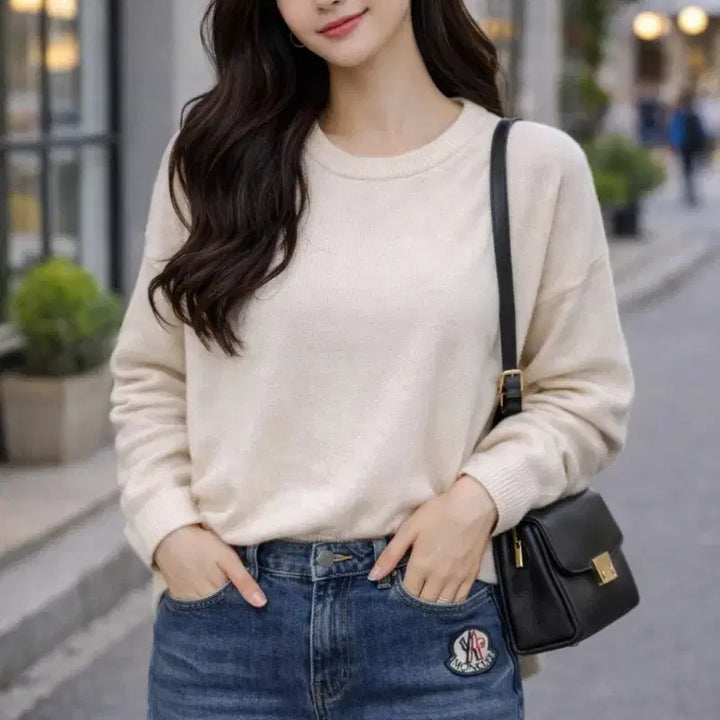 [BUNJANG] Patch Detail Denim Jeans / 29~30 예쁜 패치 기모 청바지  중청색