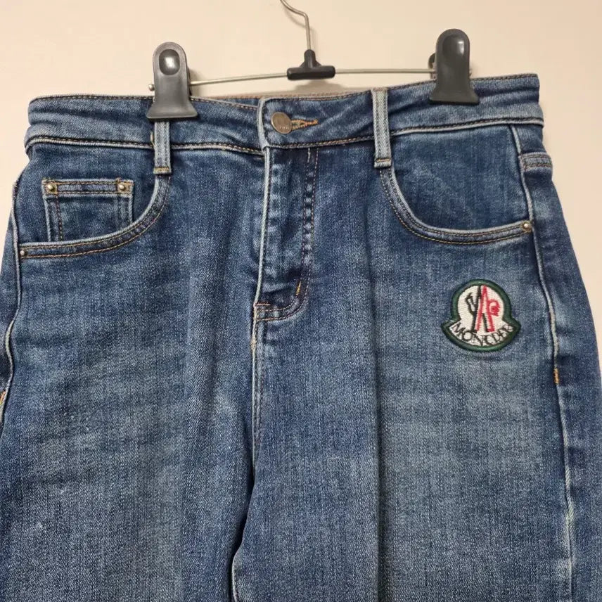 [BUNJANG] Patch Detail Denim Jeans / 29~30 예쁜 패치 기모 청바지  중청색