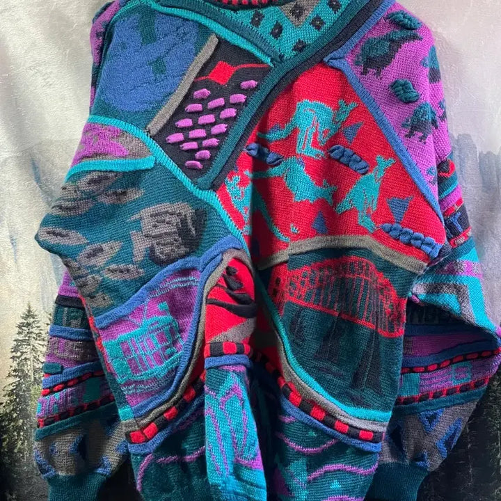 [BUNJANG] EMAROO Vintage Australian Pattern Knit Sweater / 105) EMAROO 빈티지 호주 패턴 니트 스웨터