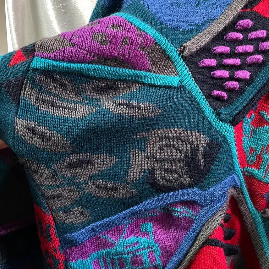 [BUNJANG] EMAROO Vintage Australian Pattern Knit Sweater / 105) EMAROO 빈티지 호주 패턴 니트 스웨터