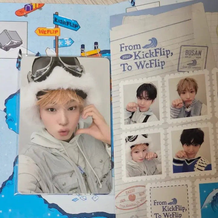 [BUNJANG] Kickflipp Weflipp Busan Fanmeeting Photocard / 킥플립 위플립 부산 팬미팅 입장 키트 입장포카
