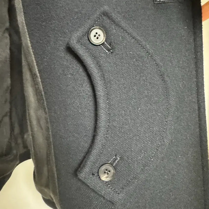 [BUNJANG] Auralee Super Fine Wool Half Coat Navy / 오라리 슈퍼파인울 하프코트(피코트) 3사이즈 네이비