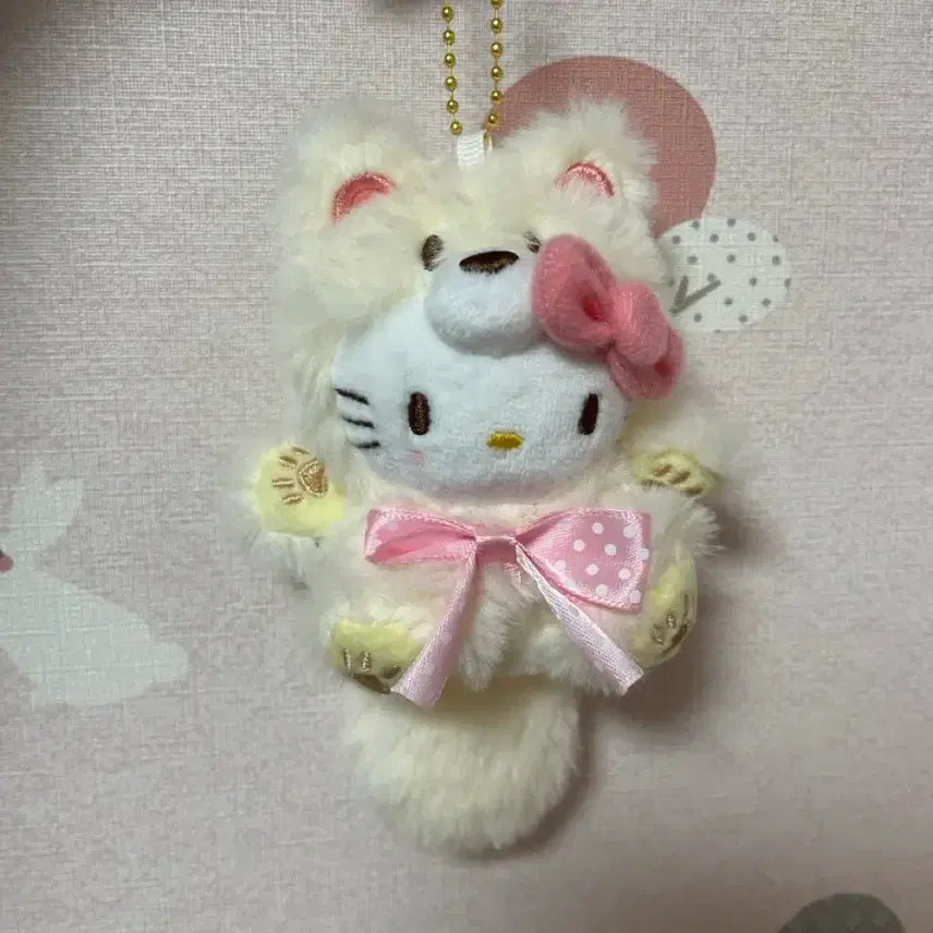 [BUNJANG] Sanrio Hello Kitty Bear Costume Mascot Doll Keyring / 헬로키티 베어 코스튬 마스코트 인형 키링