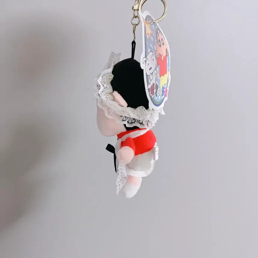 [BUNJANG] Unknown Made-to-Order Doll Keyring / 짱구 메이드복 인형 키링 / 새상품