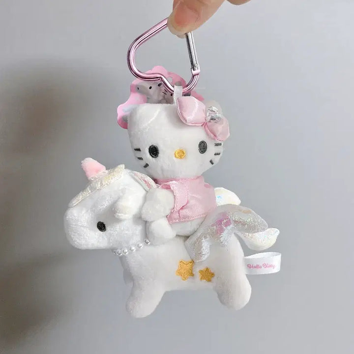 [BUNJANG] Unicorn Kitty Keyring / 유니콘 키티 인형 키링 / 새상품