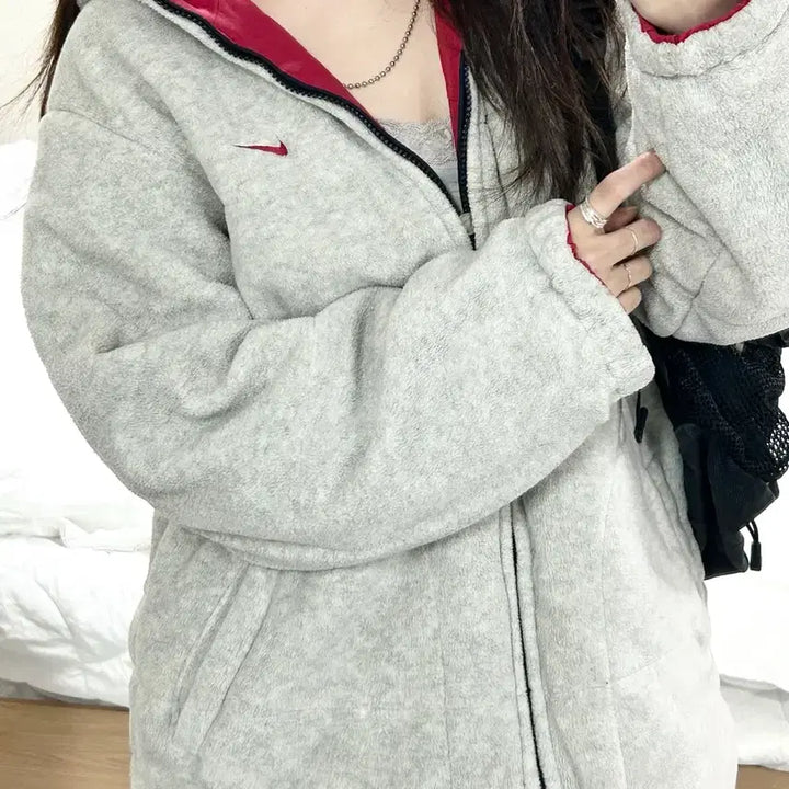 [BUNJANG] Nike 00s Big Logo Reversible Padded Jacket / 나이키 00s 빅로고 리버시블 누빔점퍼