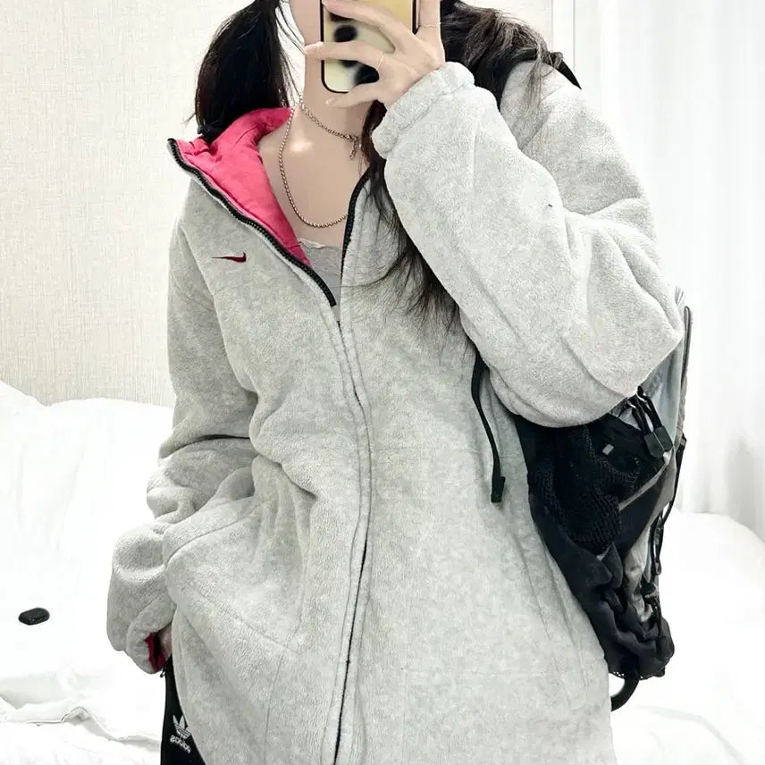[BUNJANG] Nike 00s Big Logo Reversible Padded Jacket / 나이키 00s 빅로고 리버시블 누빔점퍼