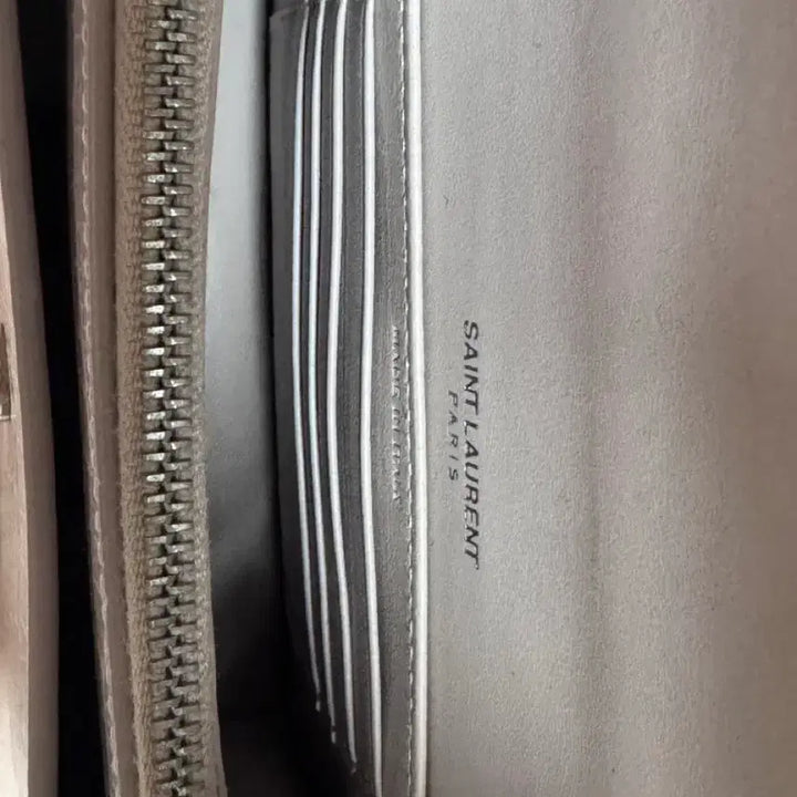 [BUNJANG] Saint Laurent Sunset Mini Croc Embossed Shoulder Bag / 생로랑 선셋 미니 크로커 엠보 연핑크 실버체인 풀박 보증서 유 최상급