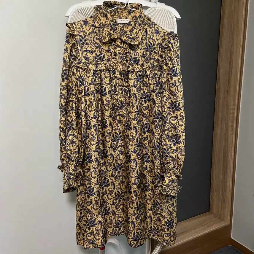 [BUNJANG] Sandro Paisley Silk Dress / Sandro 산드로 페이즐리 실크 원피스 (36)