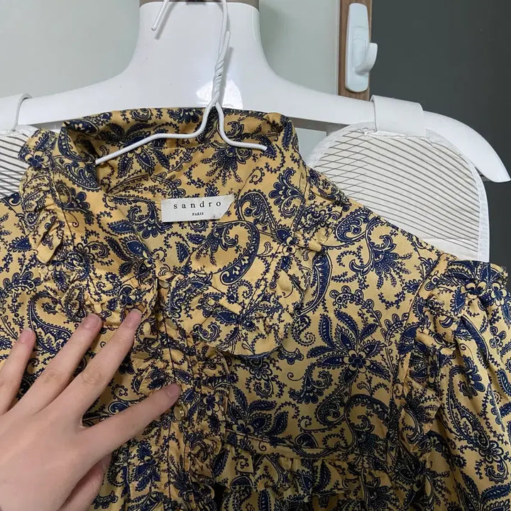 [BUNJANG] Sandro Paisley Silk Dress / Sandro 산드로 페이즐리 실크 원피스 (36)