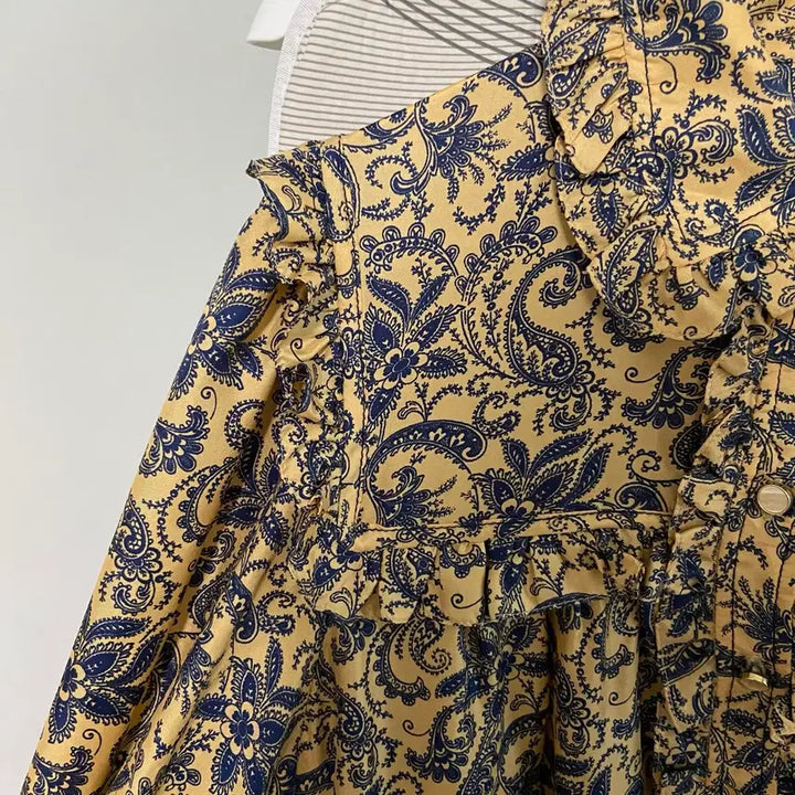 [BUNJANG] Sandro Paisley Silk Dress / Sandro 산드로 페이즐리 실크 원피스 (36)