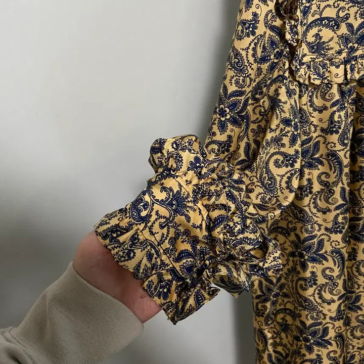 [BUNJANG] Sandro Paisley Silk Dress / Sandro 산드로 페이즐리 실크 원피스 (36)