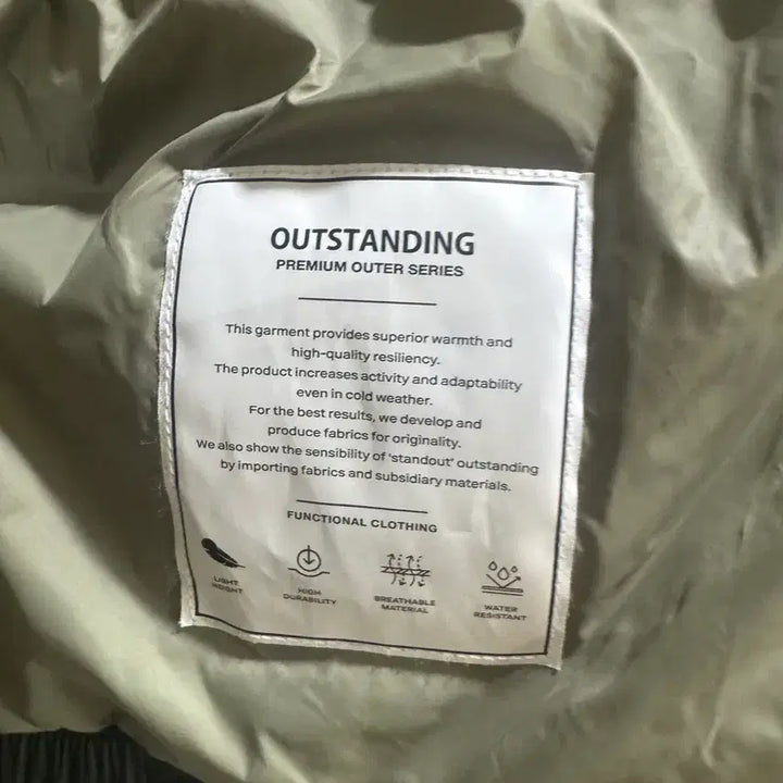 [BUNJANG] Outstanding Karakoram Down Padding Parka Olive / 아웃스탠딩 카라코람 다운 패딩 파카 올리브