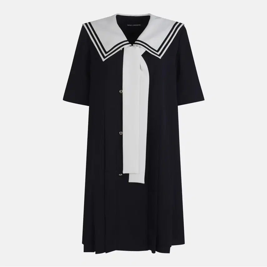 [BUNJANG] Lucky Chouette Sailor Collar Dress / 럭키슈에뜨 세일러 카라 원피스 팝니다