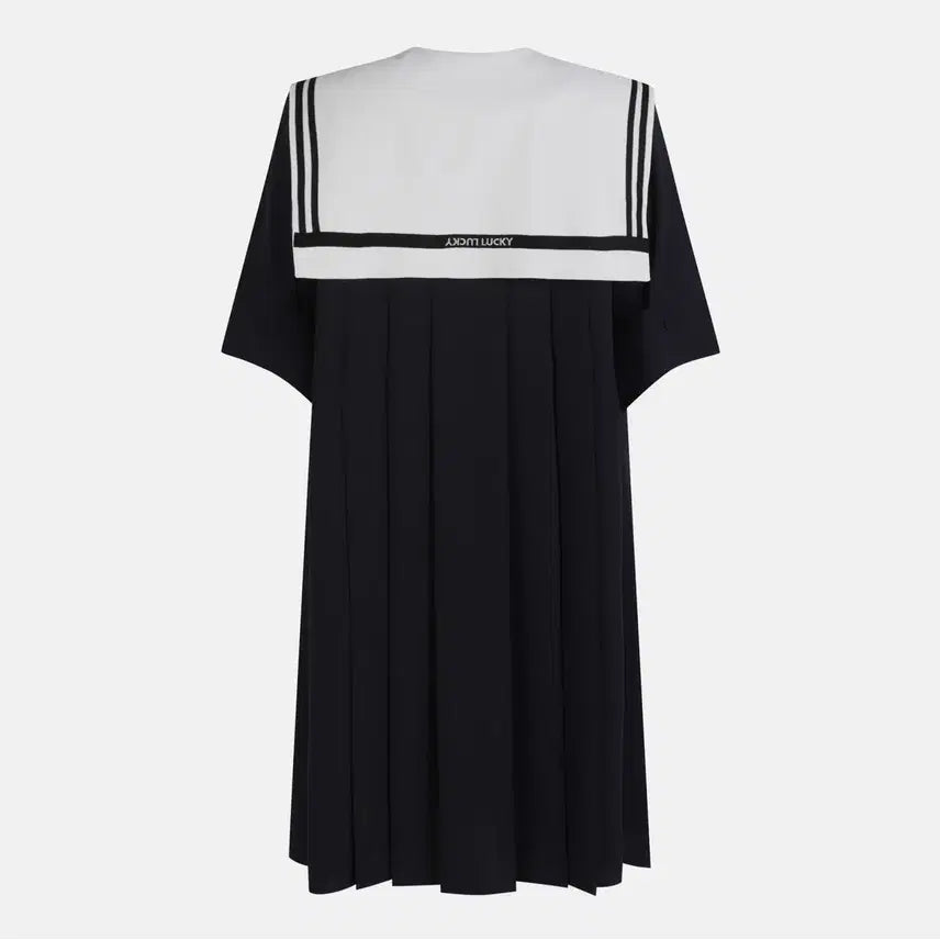 [BUNJANG] Lucky Chouette Sailor Collar Dress / 럭키슈에뜨 세일러 카라 원피스 팝니다