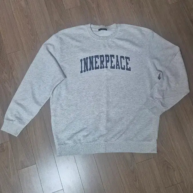 [BUNJANG] Topten INNERPEACE Light Gray Men's Sweatshirt / 탑텐 맨투맨 티셔츠 라이트그레이