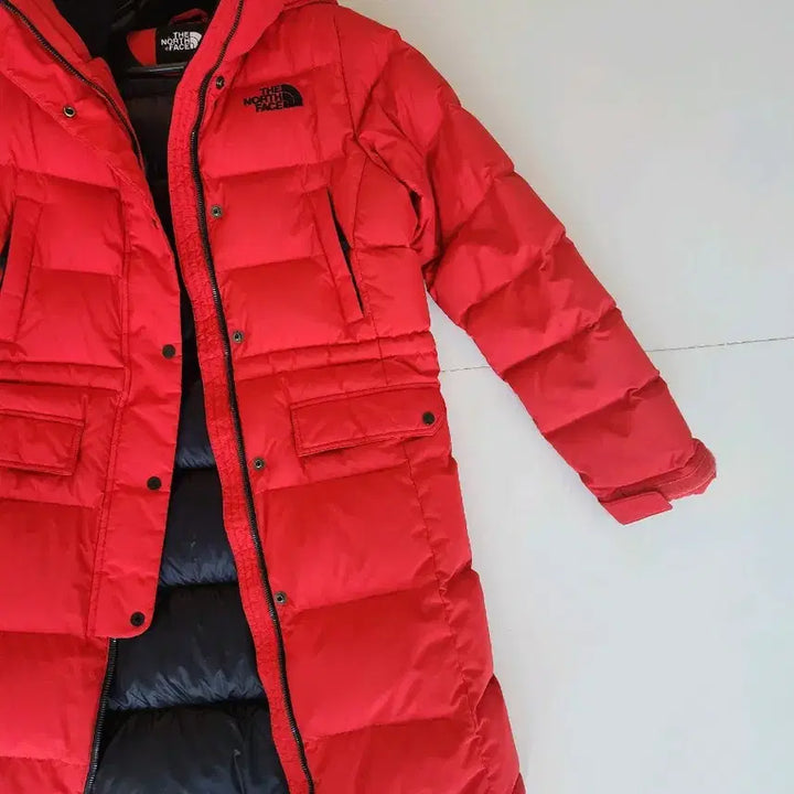 [BUNJANG] The North Face Women's Long Padded Jacket (Red) / 노스페이스 여성 롱패딩 85(M) 레드
