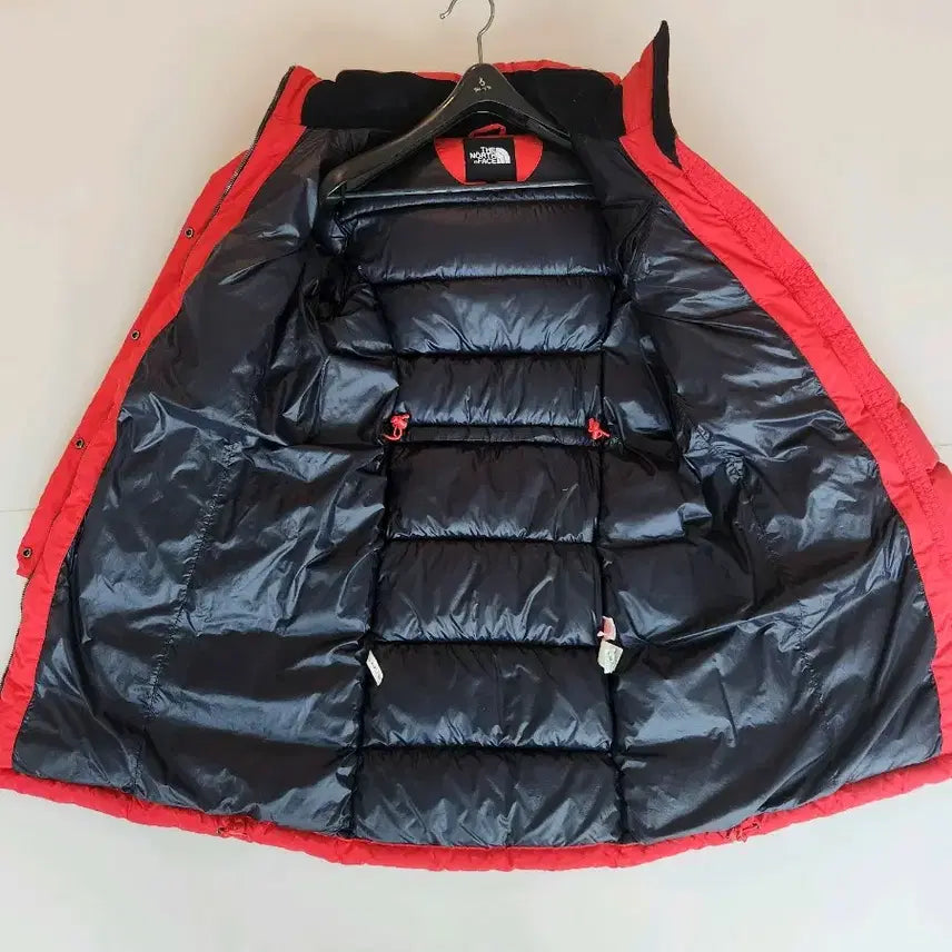 [BUNJANG] The North Face Women's Long Padded Jacket (Red) / 노스페이스 여성 롱패딩 85(M) 레드