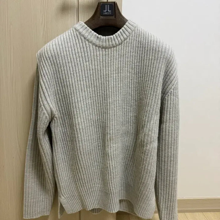 [BUNJANG] The T-Shirt Museum Men's Knit Light Gray M / 더티셔츠뮤지엄 남자 니트 라이트 그레이 M