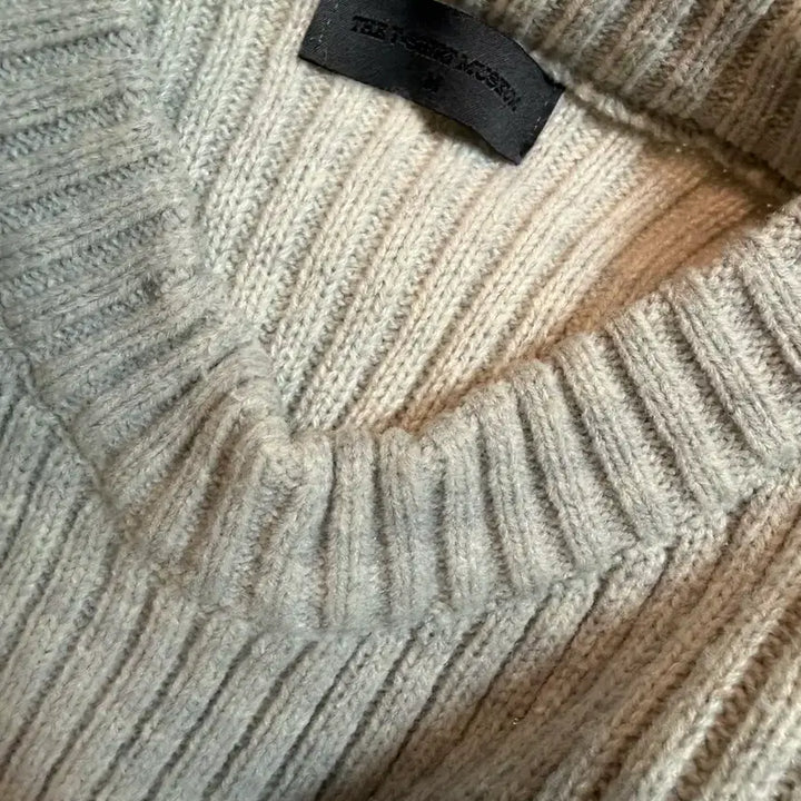 [BUNJANG] The T-Shirt Museum Men's Knit Light Gray M / 더티셔츠뮤지엄 남자 니트 라이트 그레이 M