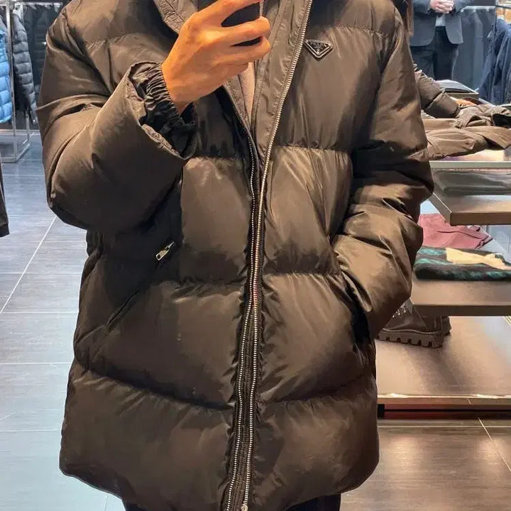 [BUNJANG] PRADA 23FW Goose Down Long Padded Coat / 프라다 PRADA 23FW 구스다운 롱패딩 SGH073 M(105~)