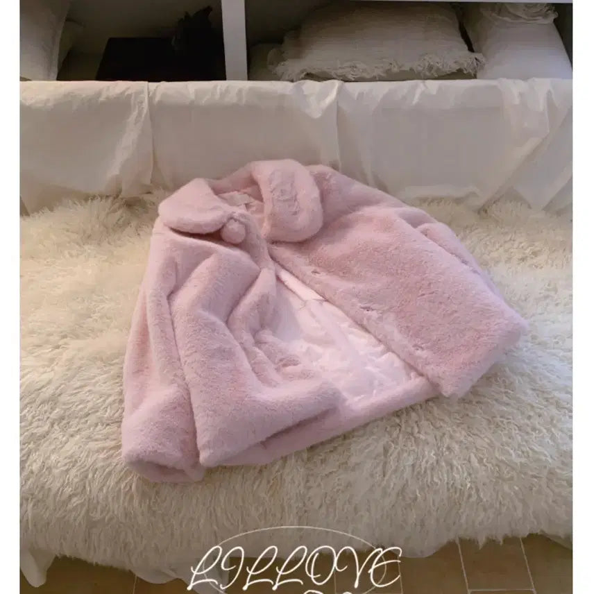 [BUNJANG] LiloB Mimi Pink Fur Jacket / 릴로브 미미 핑크 퍼자켓 / 졸리레이드 갸루 시눈