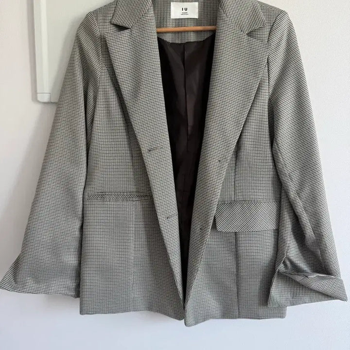 [BUNJANG] Check Jacket / 간절기용 체크 자켓 (폴리/스판 혼방)