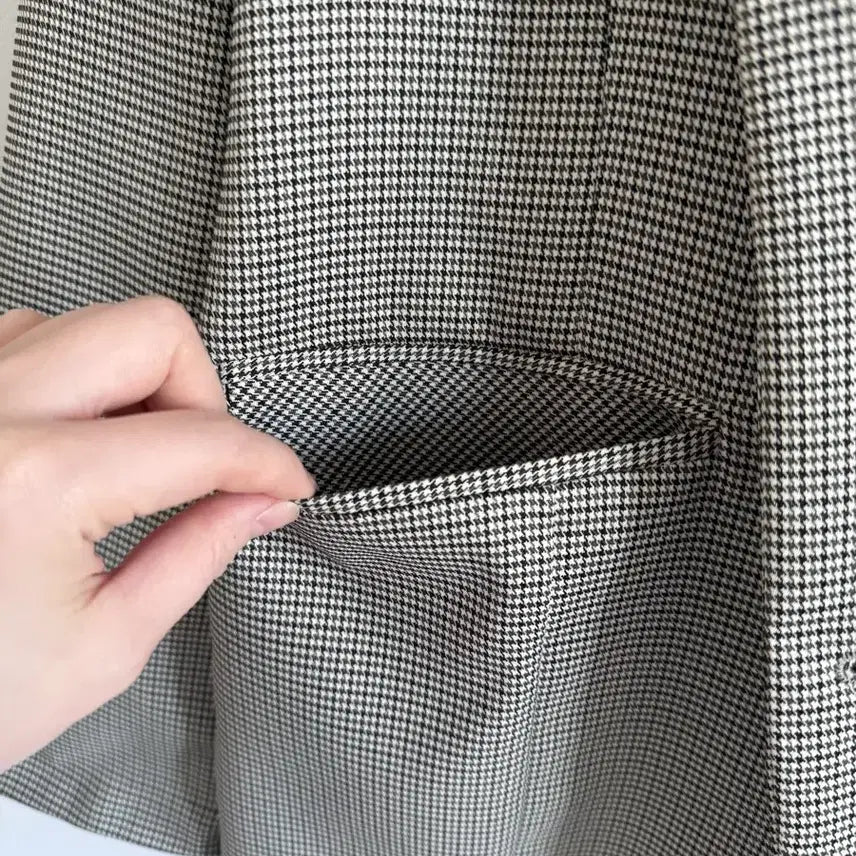 [BUNJANG] Check Jacket / 간절기용 체크 자켓 (폴리/스판 혼방)