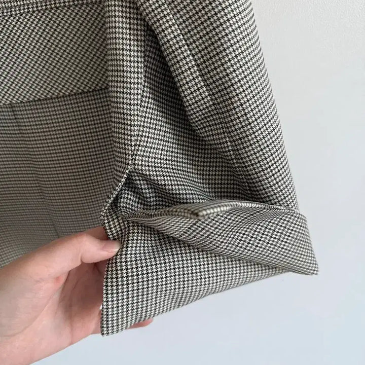 [BUNJANG] Check Jacket / 간절기용 체크 자켓 (폴리/스판 혼방)