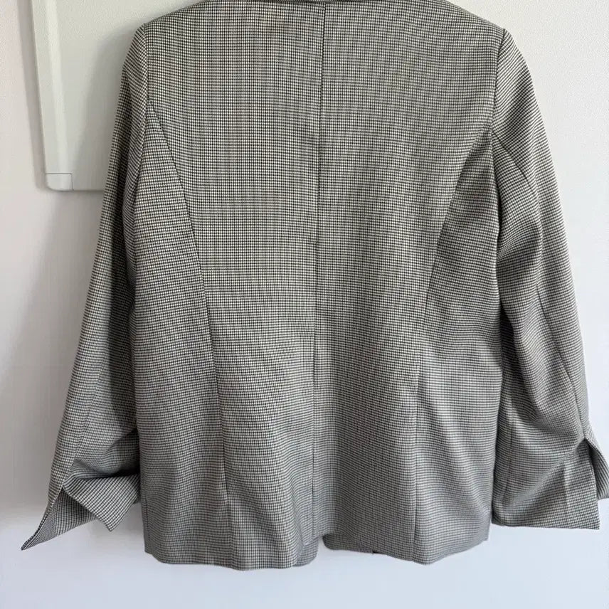 [BUNJANG] Check Jacket / 간절기용 체크 자켓 (폴리/스판 혼방)