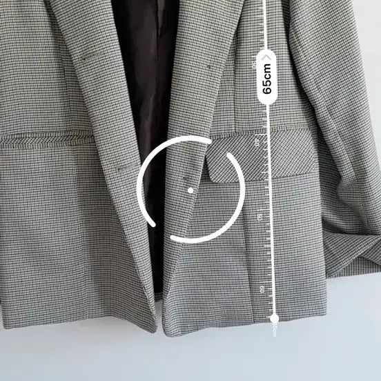 [BUNJANG] Check Jacket / 간절기용 체크 자켓 (폴리/스판 혼방)