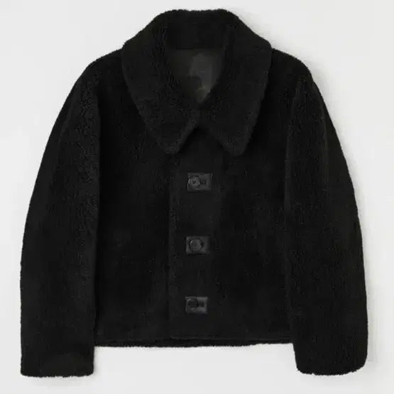 [BUNJANG] ceeci Reversible Mouton Black / ceeci 씨에씨 리버시블 무스탕 블랙