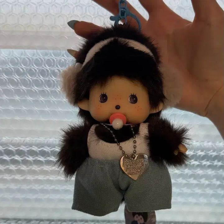 [BUNJANG] Monchhichi Doll Keyring / 몬치치 인형 키링 새상품