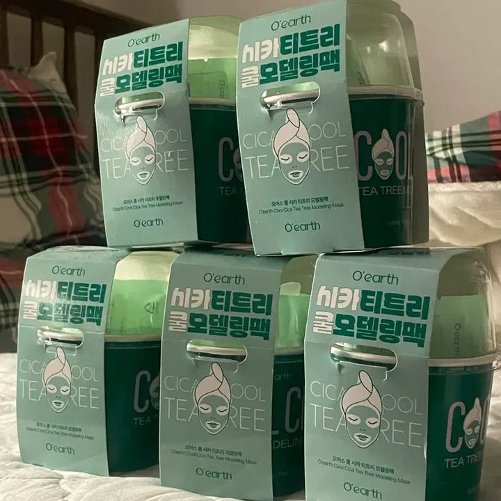 [BUNJANG] O:Re:S Cica Tea Tree Cool Modeling Pack Bundle Set / 오어스 시카 티트리 쿨 모델링팩(5개 일괄)