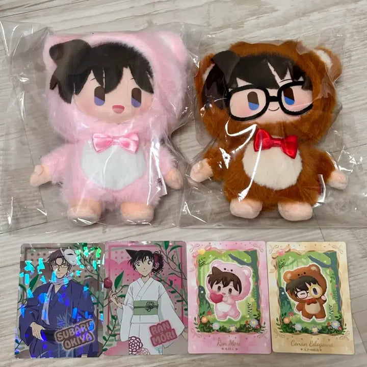 [BUNJANG] Detective Conan Labubu Keyring Bundle Set / 명탐정코난 곰인형 중국 누이 라부부 키링 코난 미란 일괄세트
