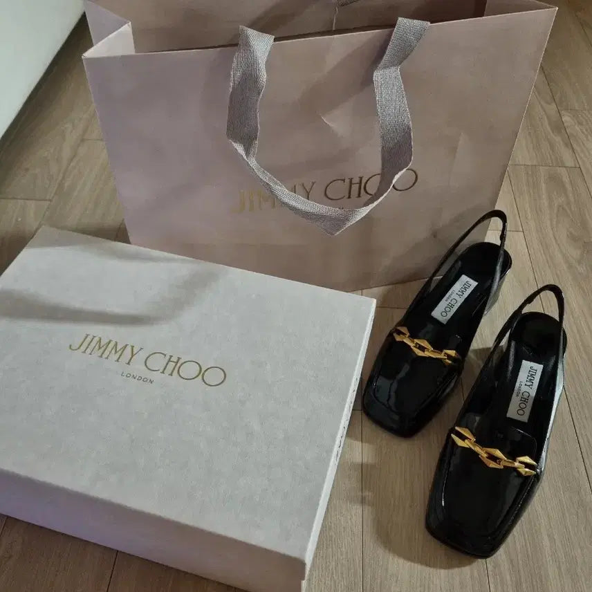 [BUNJANG] Jimmy Choo Diamond Chain Slingback Pumps / 지미추 다이아몬드 체인 슬링백 미착용 새상품