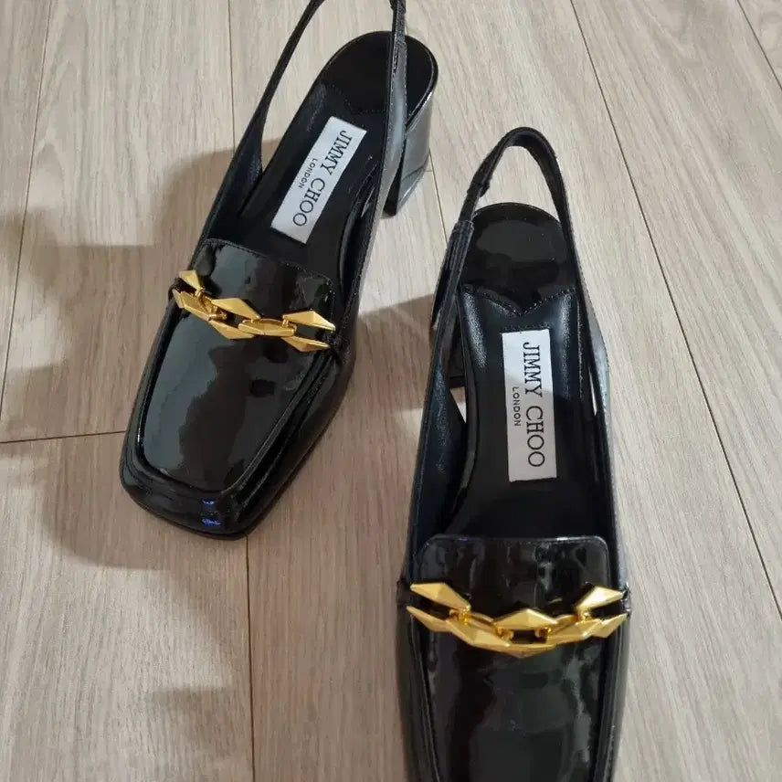 [BUNJANG] Jimmy Choo Diamond Chain Slingback Pumps / 지미추 다이아몬드 체인 슬링백 미착용 새상품