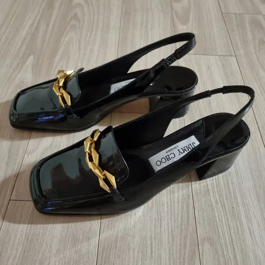 [BUNJANG] Jimmy Choo Diamond Chain Slingback Pumps / 지미추 다이아몬드 체인 슬링백 미착용 새상품